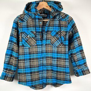 West49 Button-Up Hooded Shirt sz M NWT